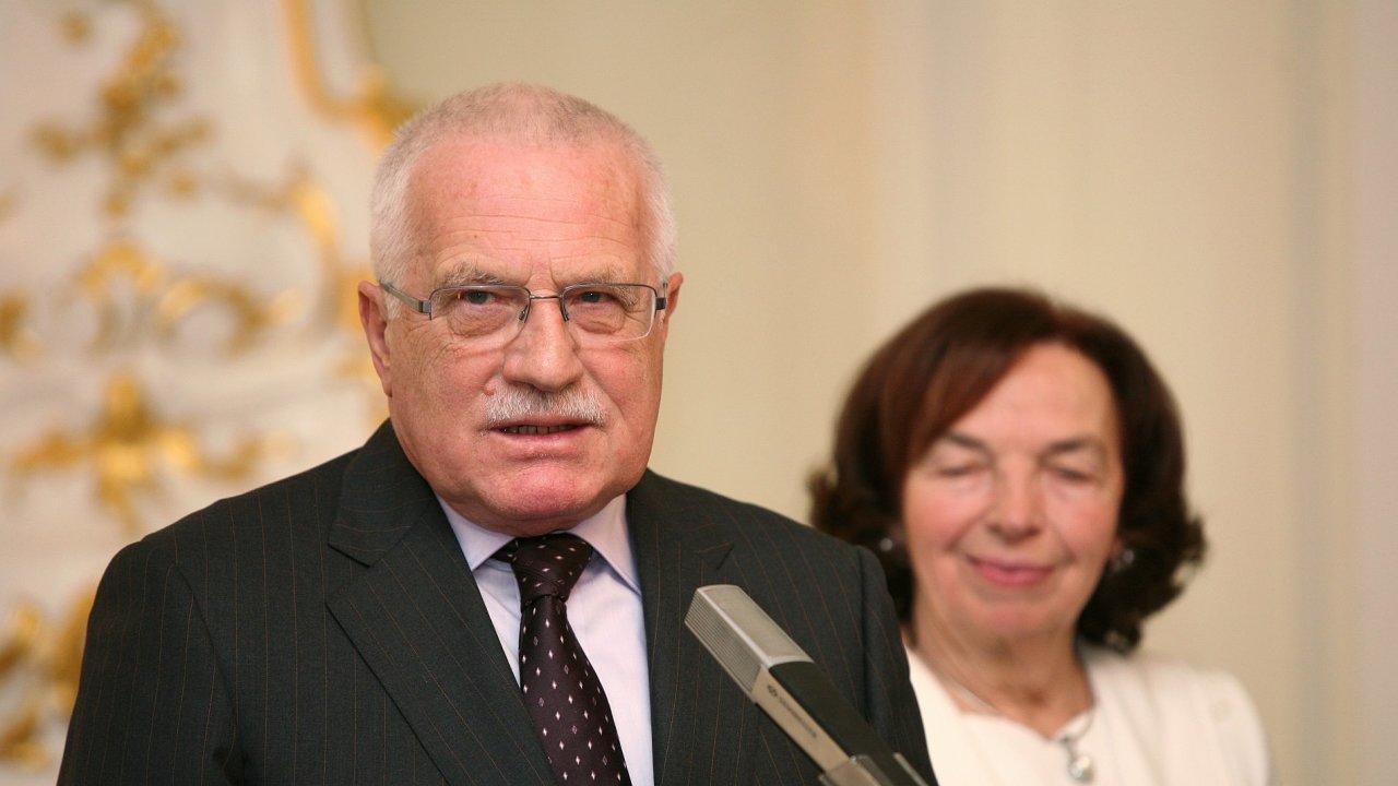 Václav Klaus s manželkou Livií
