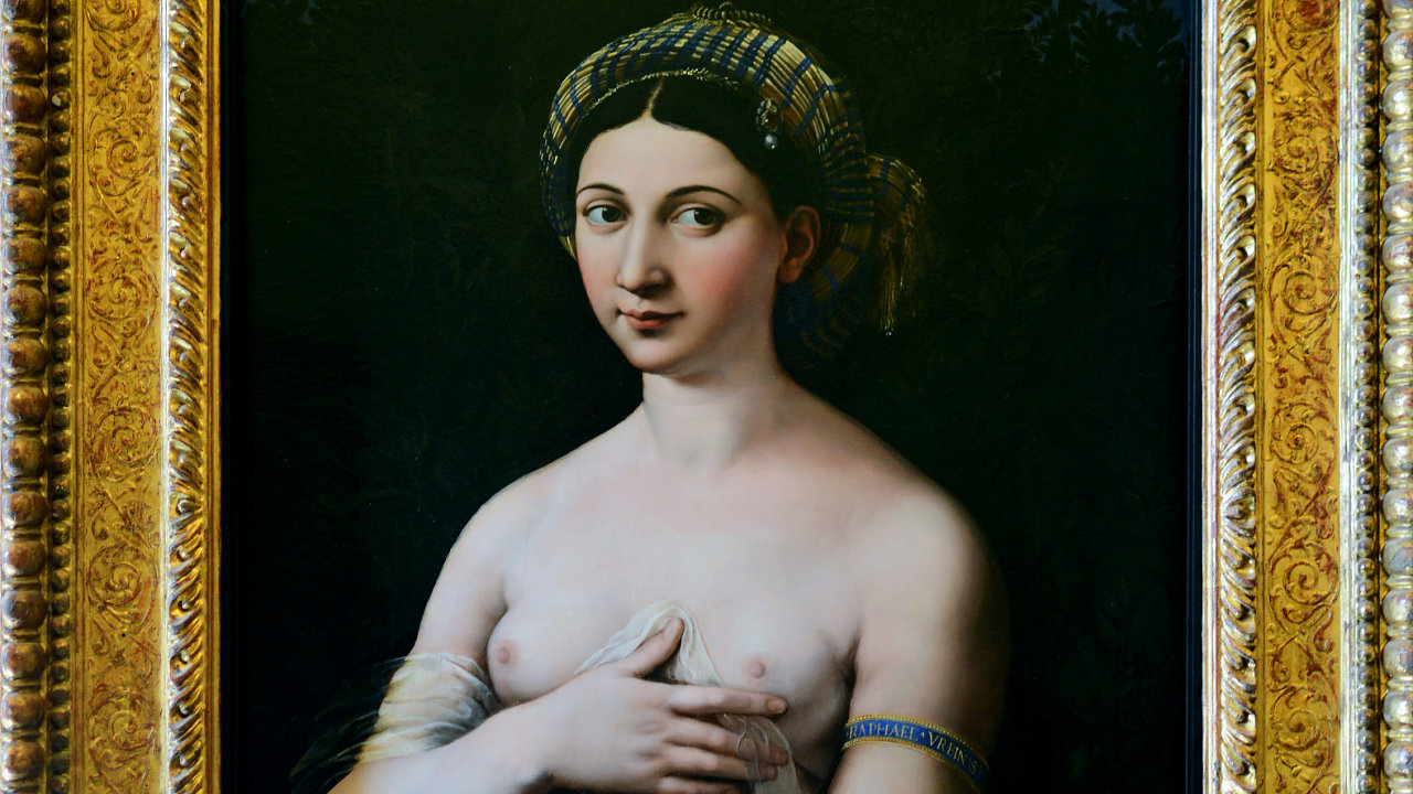 Dívka, která sedìla modelem Raffaelovi pro jeho slavný portrét La Fornarina z roku 1518, trpìla rakovinou prsu.