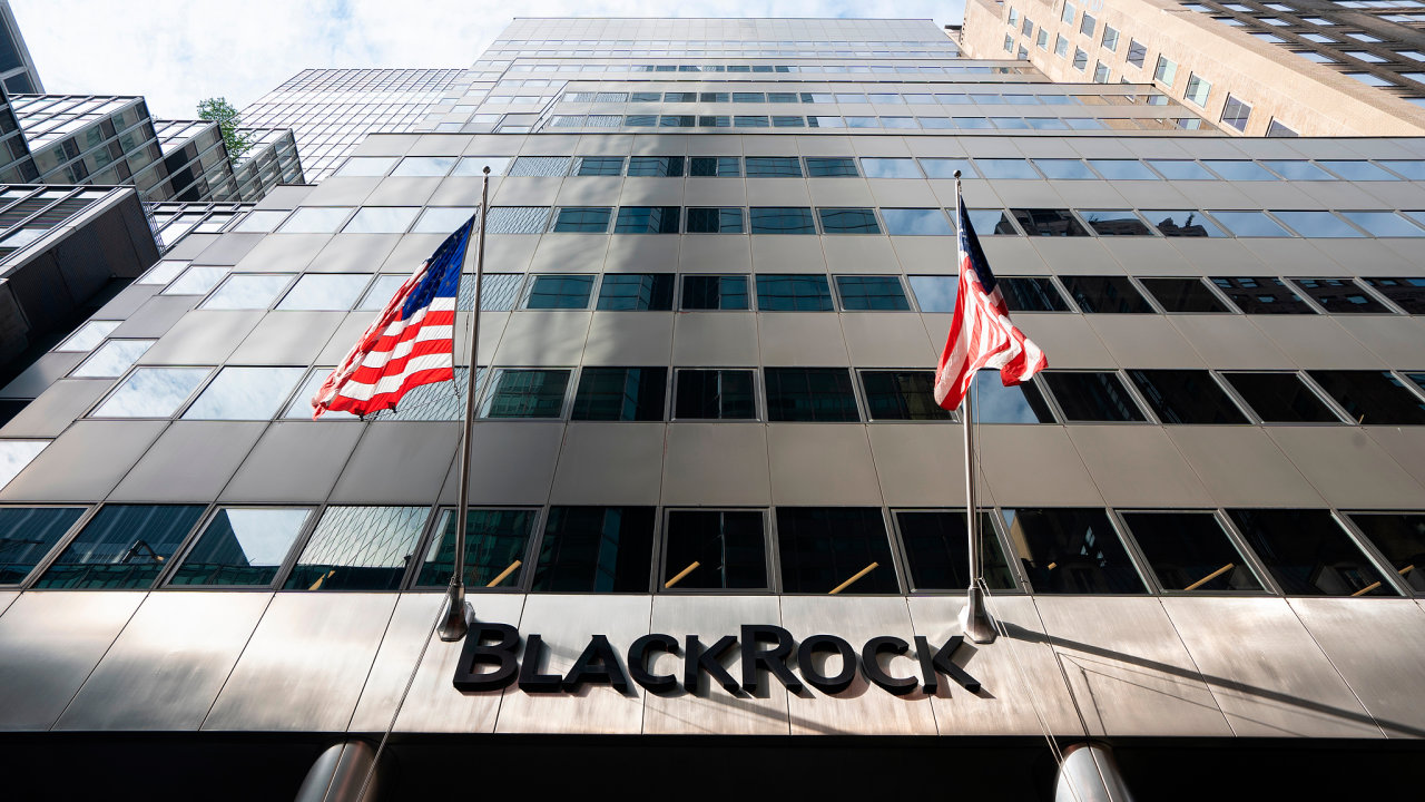 Pohled na centrlu BlackRocku v New Yorku. BlackRock je americk globln spolenost pro sprvu aktiv.