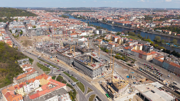 Sekyra staví další stovky bytů na pražském Smíchově. Ve třetí etapě projektu za desítky miliard vznikne na 800 bytů