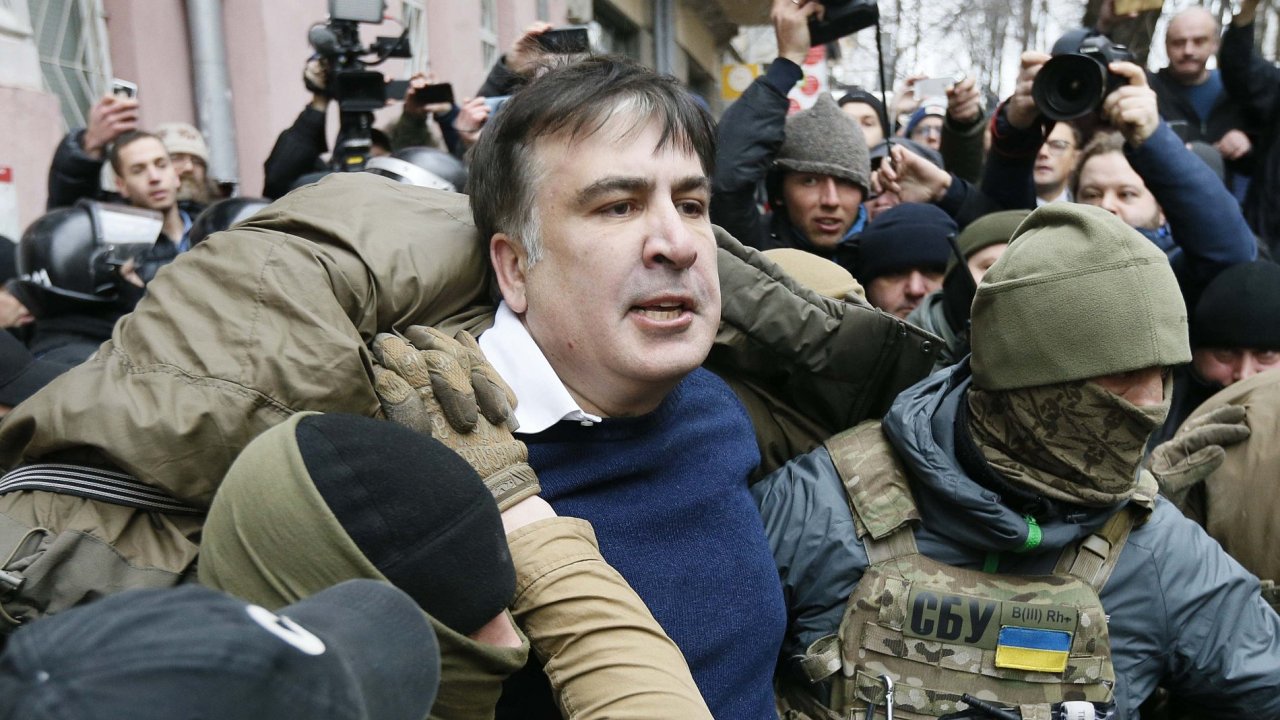 Ukrajinsk policie zatkla gruznskho exprezidenta Saakaviliho