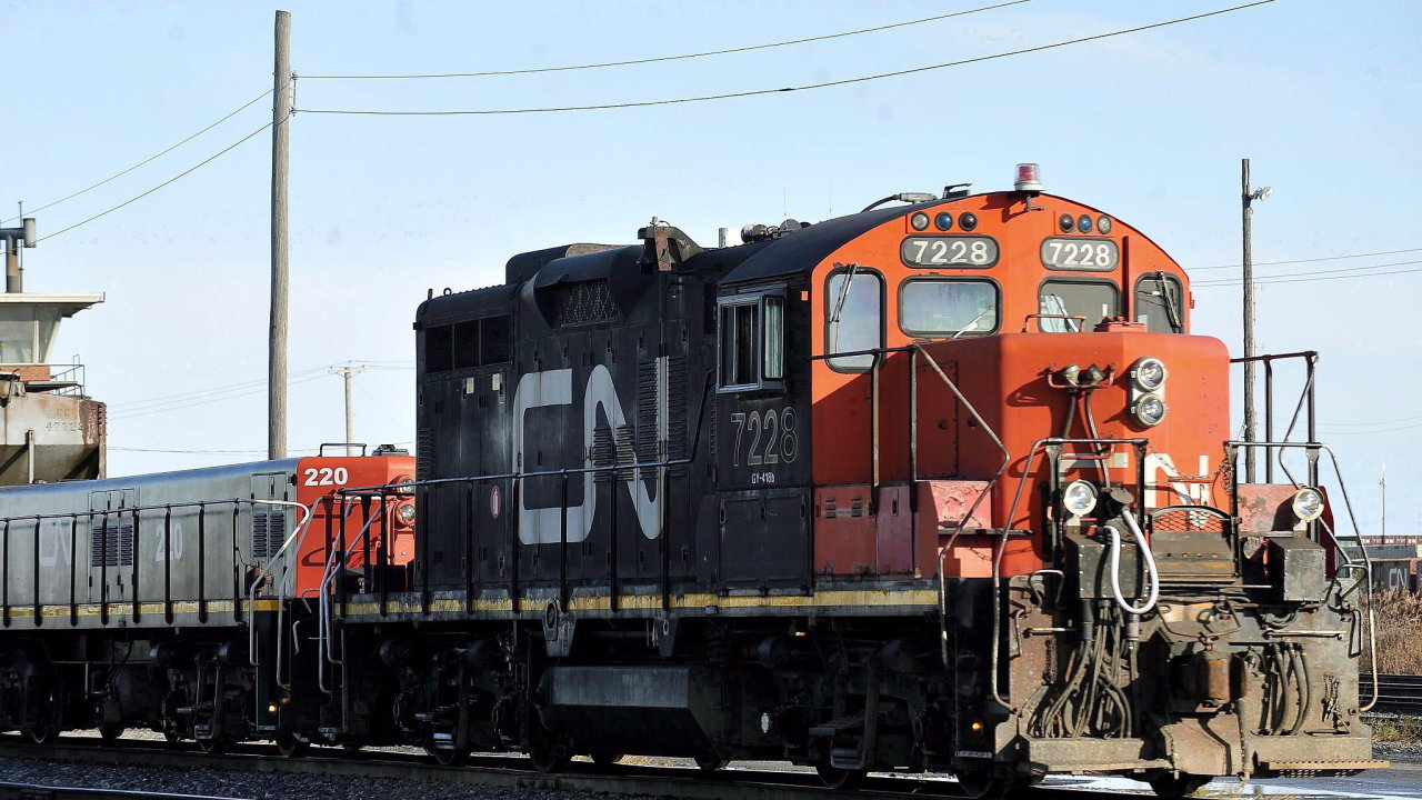 Canadian National, lokomotiva, vlak
