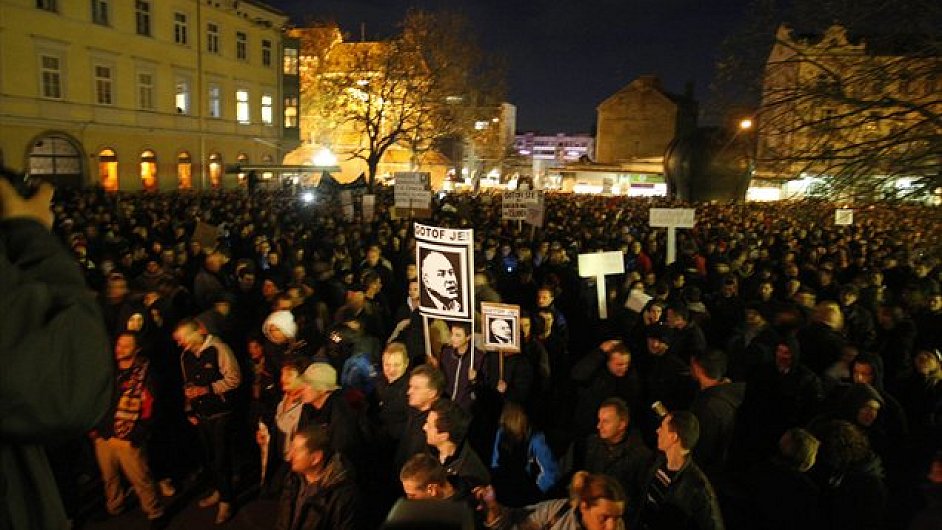 Slovinci protestuj proti korupci