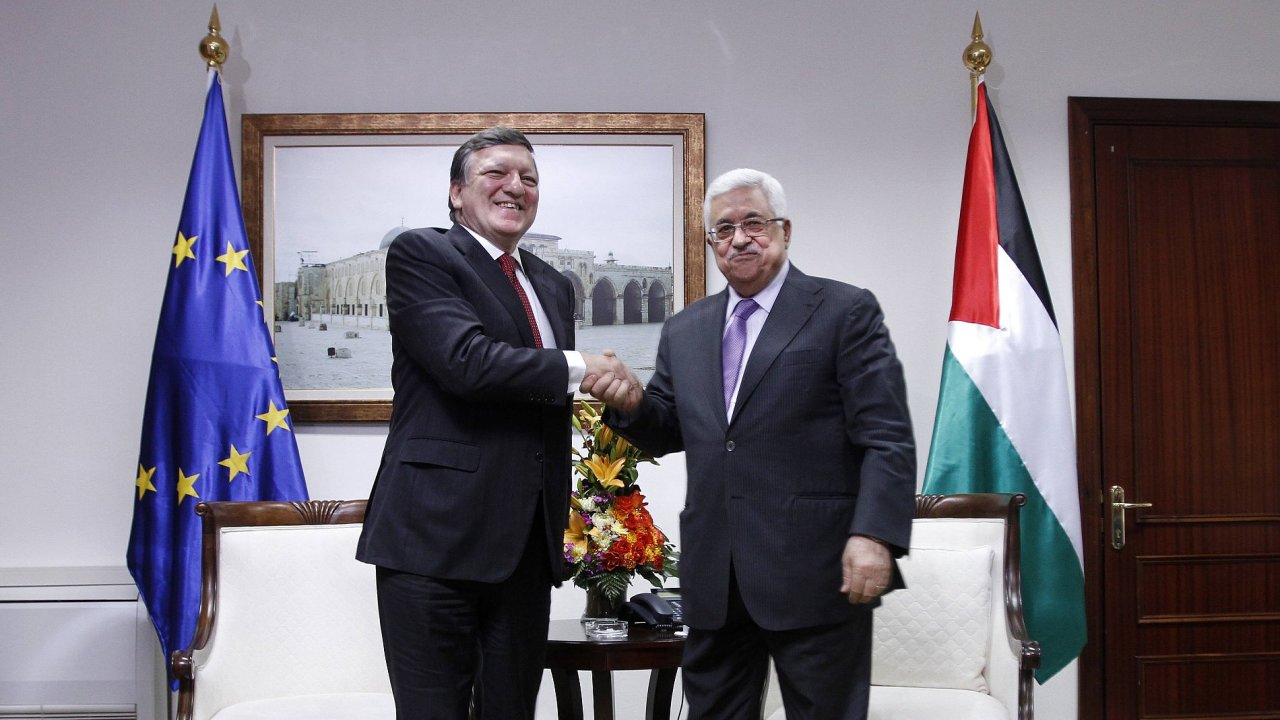 Pedseda EK Jos Barroso a pedseda palestinsk samosprvy Mahmd Abbs