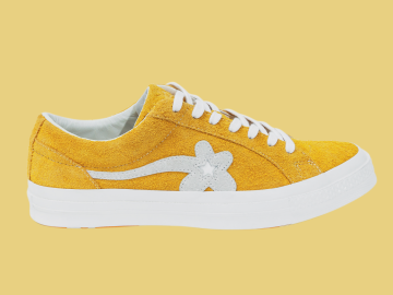 Značky Converse a Tyler, The Creator vytvořily limitovanou edici tenisek Golf Le Fleur ozdobenou kvítky. Ty najdete i na podrážce.