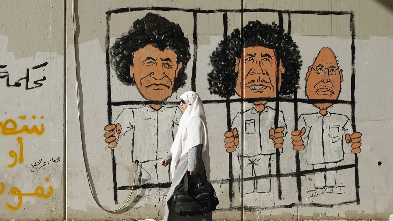 Malba v ulicch Tripolisu