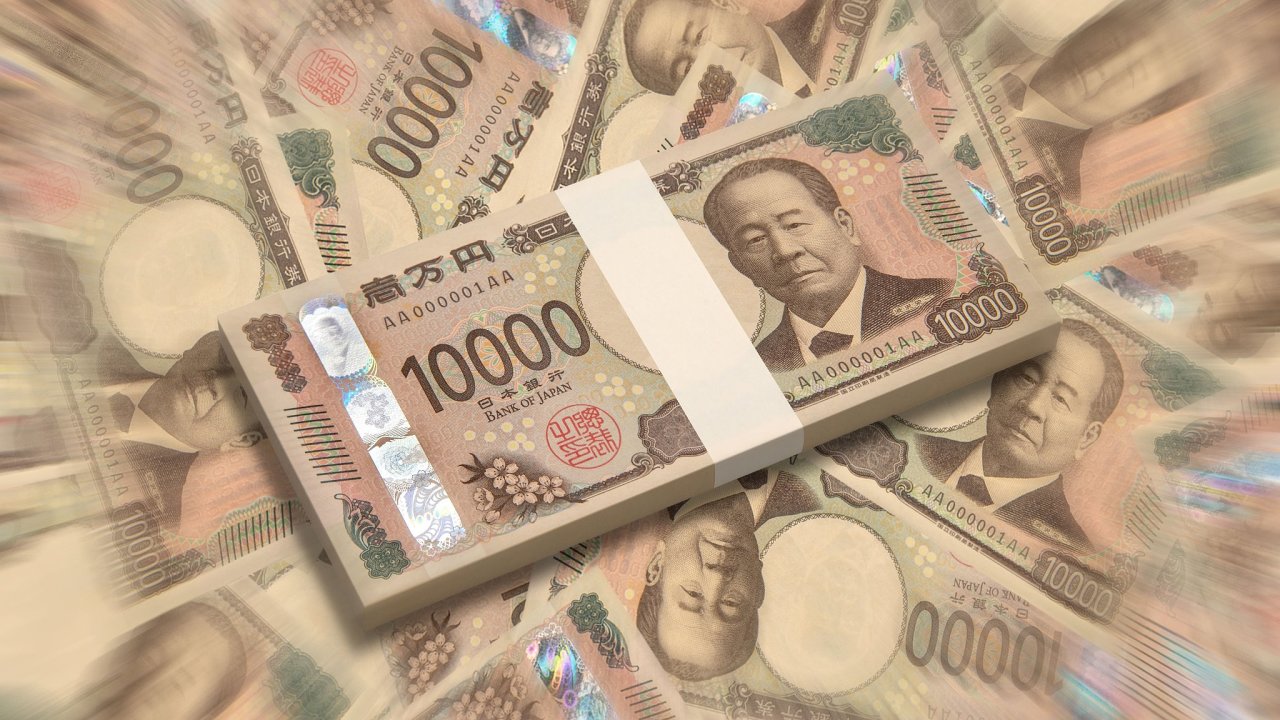 peníze, bankovky, Japonsko, yen