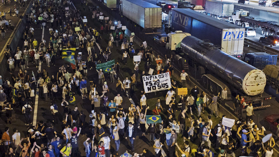 Protesty v Brazlii