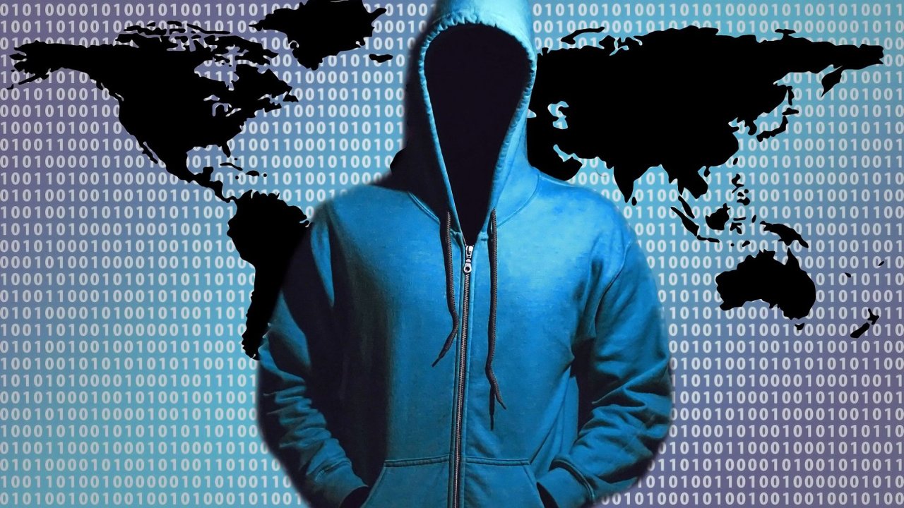 Bezpeèná data, hacker, kybernetický útok, ilustrace