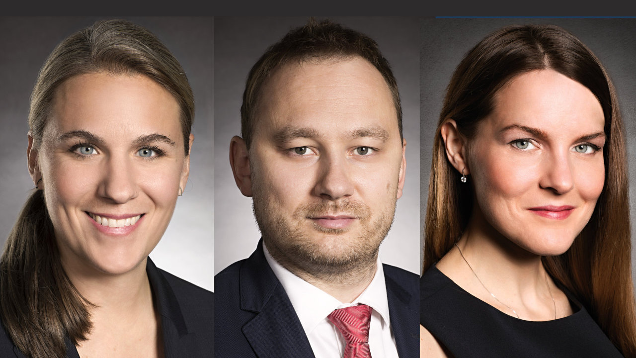 Gabriela Porupkov, Miroslav Dudek a Pavlna Tejralov, advoktn kancel bpv BRAUN PARTNERS