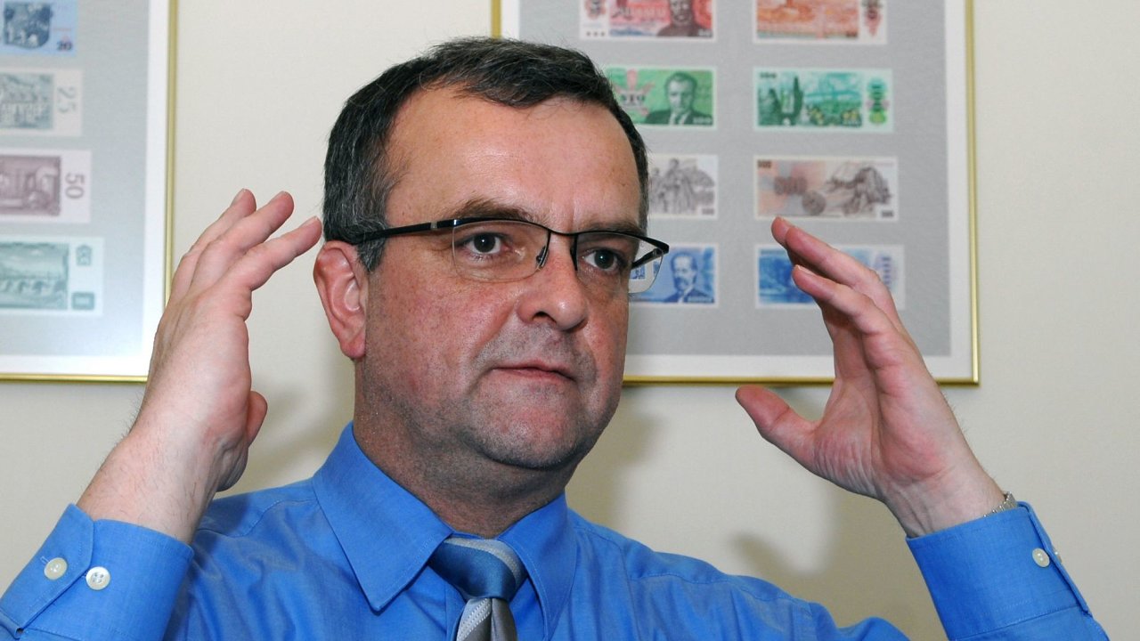 Ministr financ a mstopedseda TOP 09 Miroslav Kalousek.