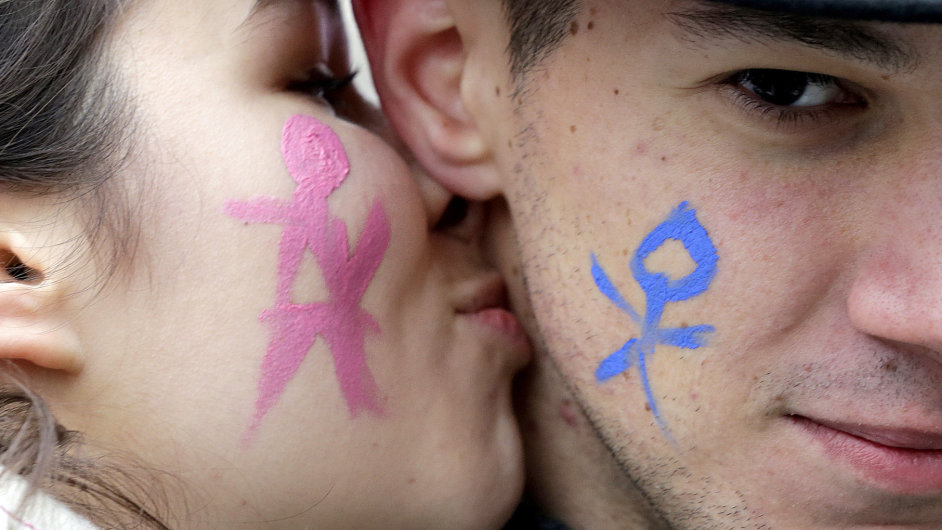 Desetitisce lid demonstrovaly v Pai proti zmru francouzsk vldy legalizovat satky homosexul.