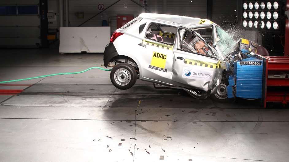 Datsun Go propadl u nrazovch test Global NCAP