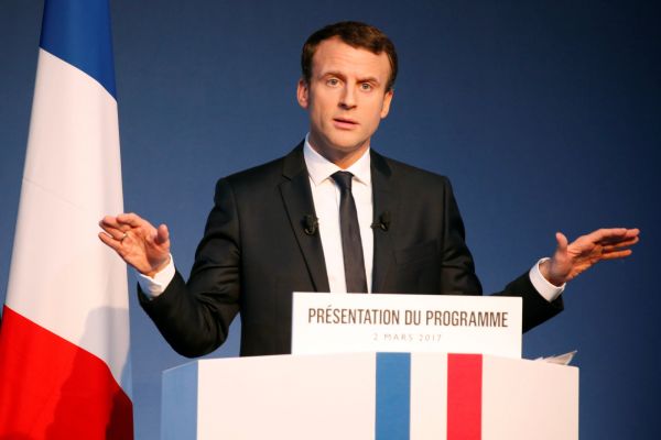 Francouzsk&yacute; prezidentsk&yacute; kandid&aacute;t Emmanuel Macron.
