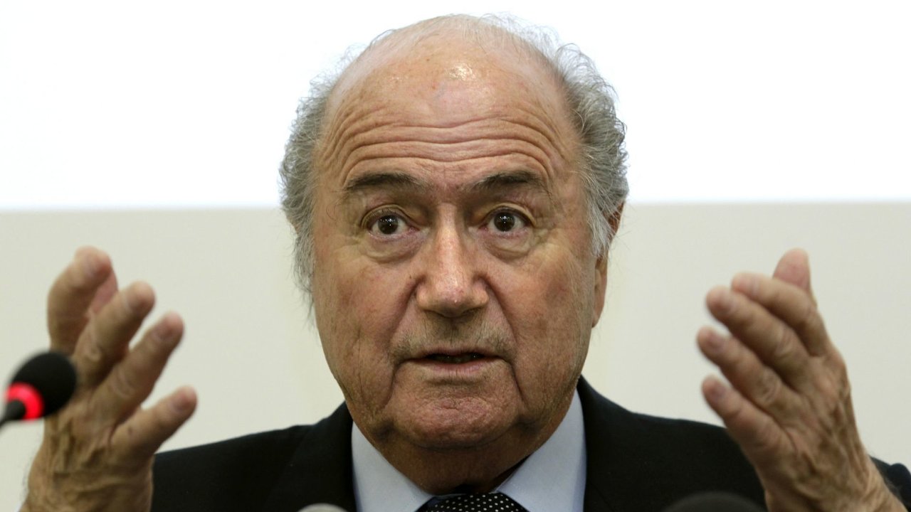 Prezident Mezinrodn fotbalov federace Sepp Blatter.