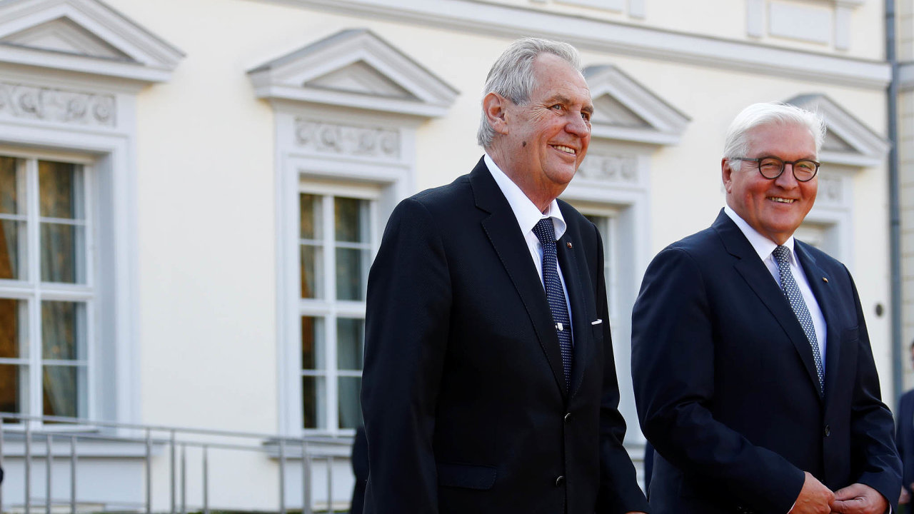 German President Frank-Walter Steinmeier and Czech President Zeman