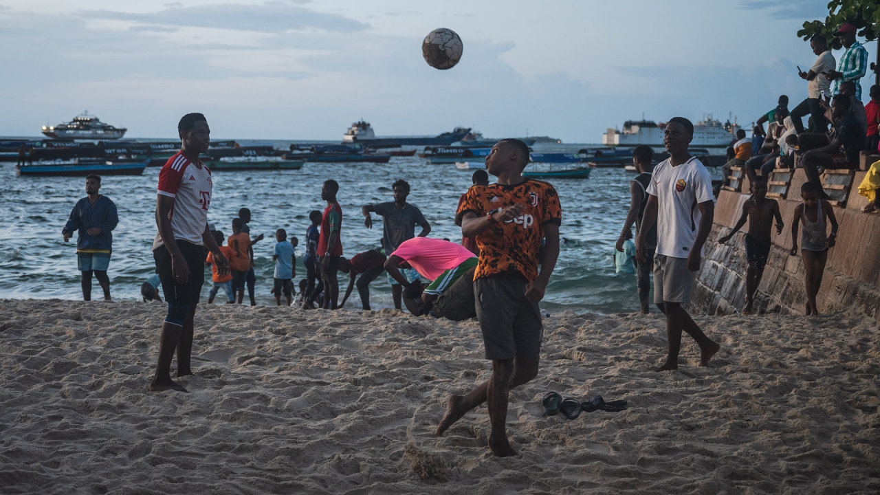 Tanzanie, Zanzibar, pl, fotbal