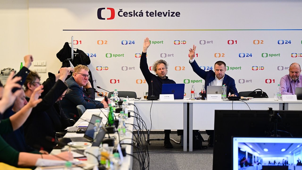 Jedn�n� Rady �esk� televize (�T), 10. prosince 2025, Praha.