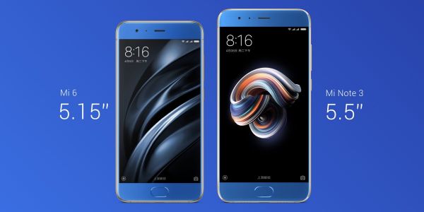 Mi 6 vs Mi Note 3