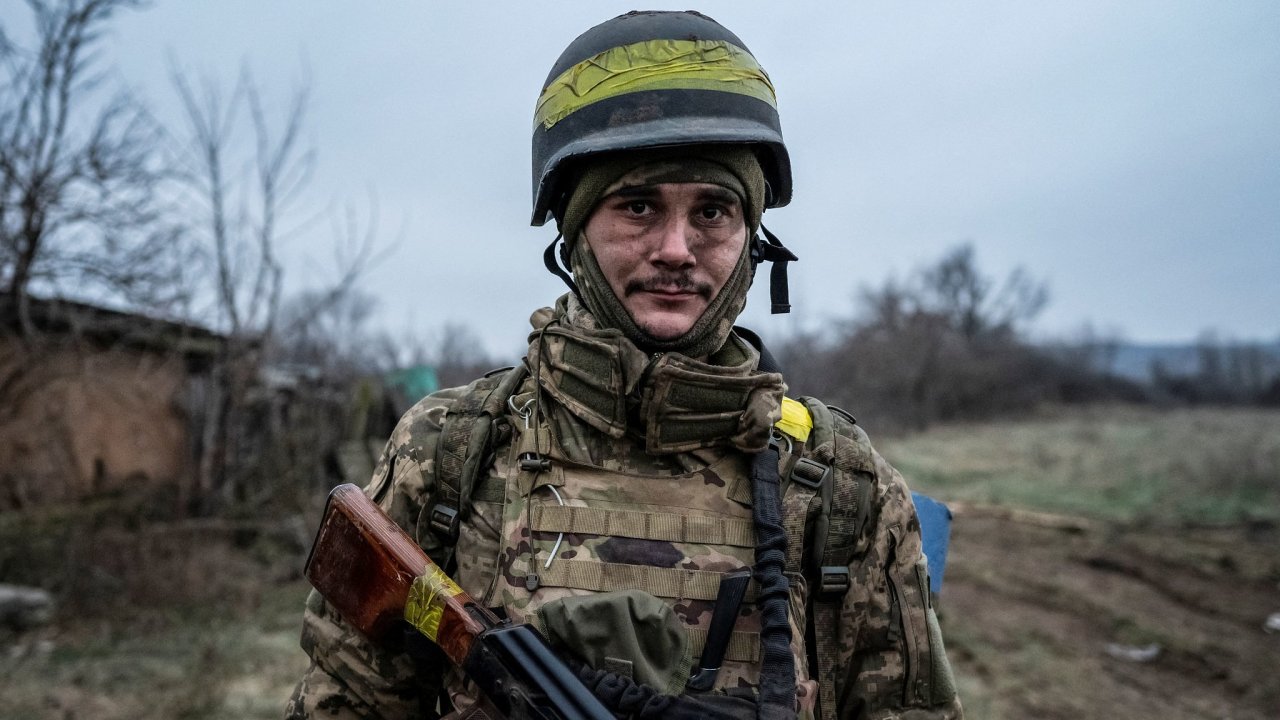 Ukrajinsk vojk u Lymanu.