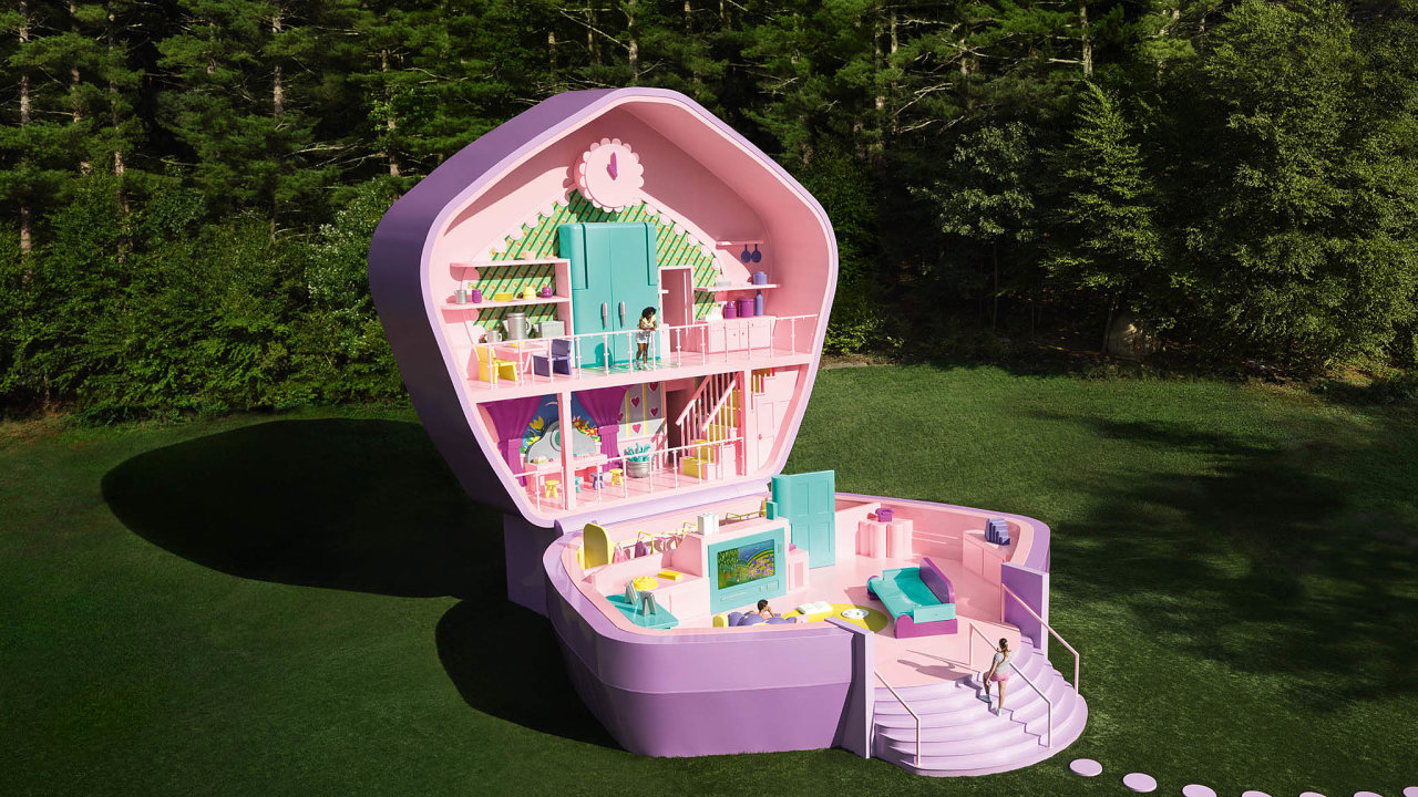 Srie zitkovho ubytovn Airbnb Icons: Polly Pocket House