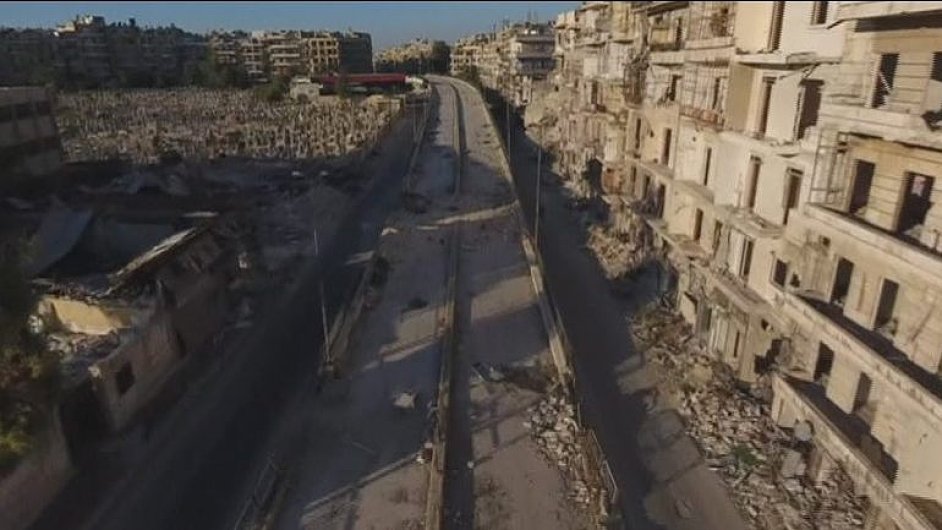 Zbry z dronu odhaluj z vky, jak vypad rozbombardovan vchodn Aleppo