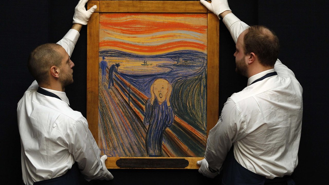 Aukce obrazu Výkøik od Edvarda Muncha