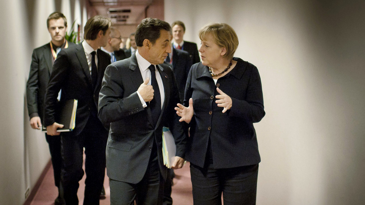 Nicolas Sarkozy a Angela Merkelov