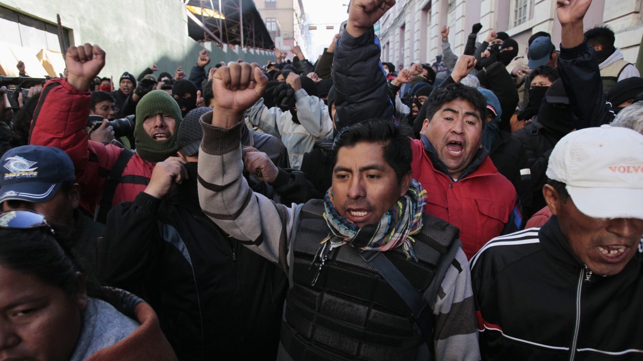 Bolvijt policist protestuj za vy platy