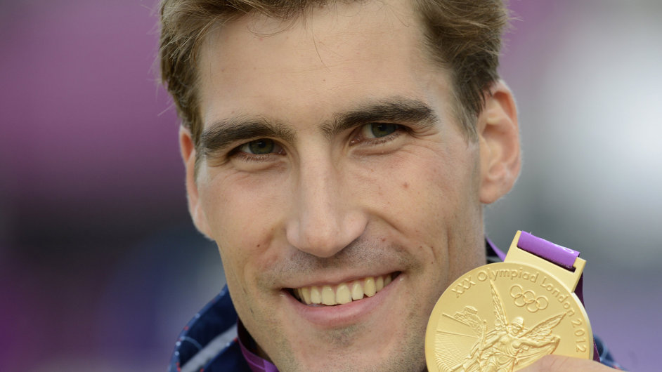 Olympijsk vtz David Svoboda se zlatou medail