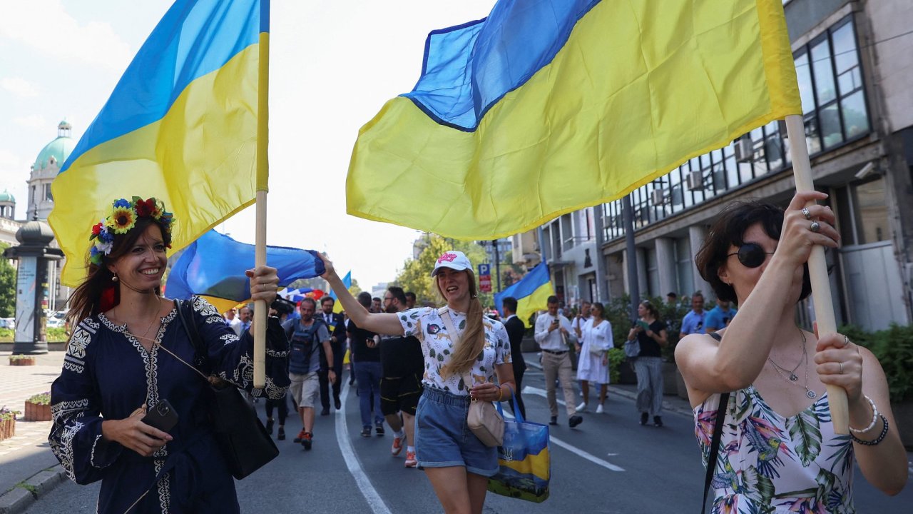 Blehrad, Ukrajina, pochod