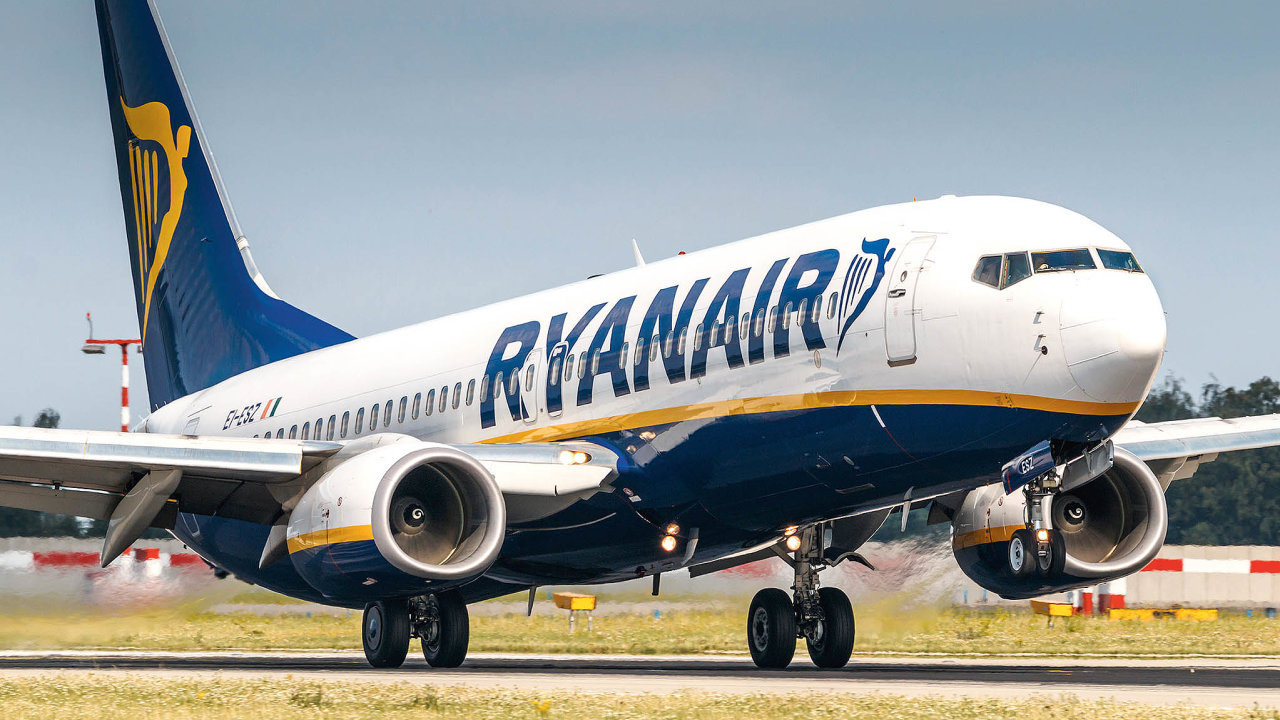 Nzkonkladov irsk aerolinka Ryanair.