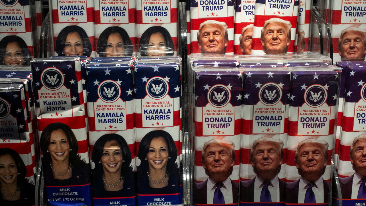 Kamala Harrisov, Donald Trump, volby USA, okolda na newyorskm letiti JFK