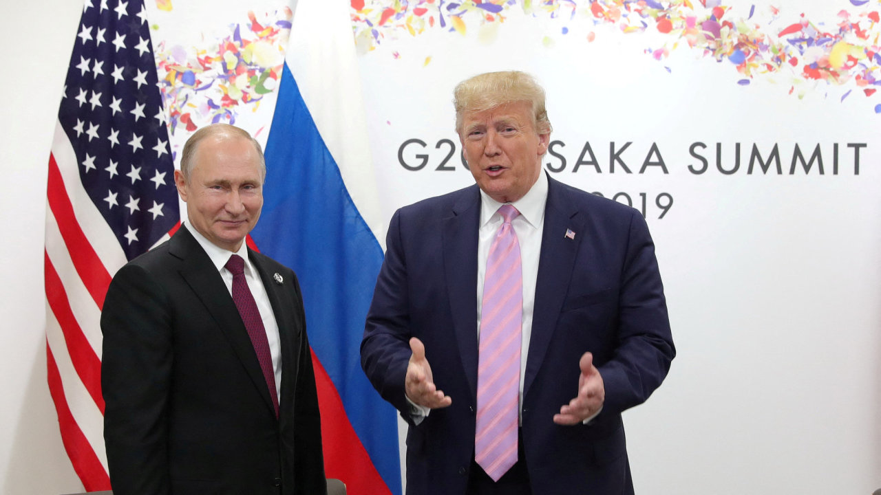 Vladimir Putin s Donaldem Trumpem v dob jeho prvnho prezidentskho obdob.