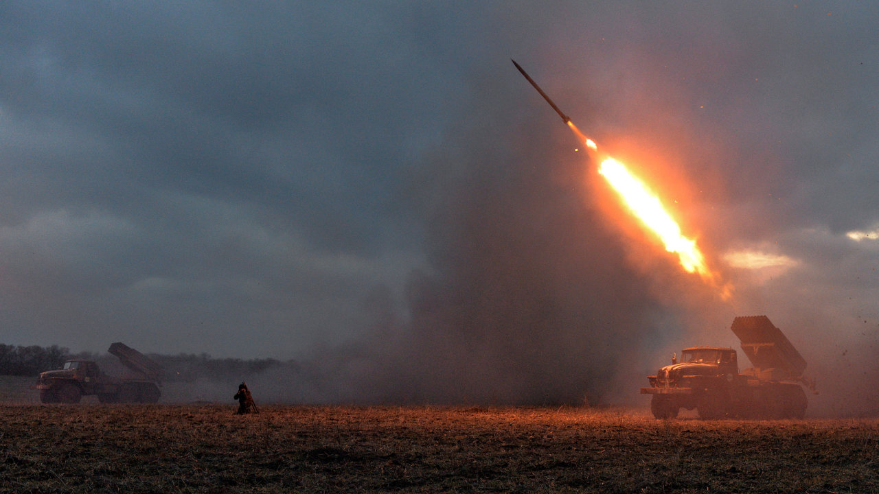 Ukrajinský raketomet.