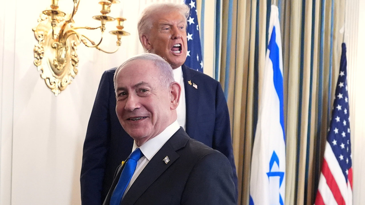 Izraelsk premir Benjamin Netanjahu podpoil pln americkho prezidenta Donalda Trumpa na ukonen vlky v Psmu Gazy.