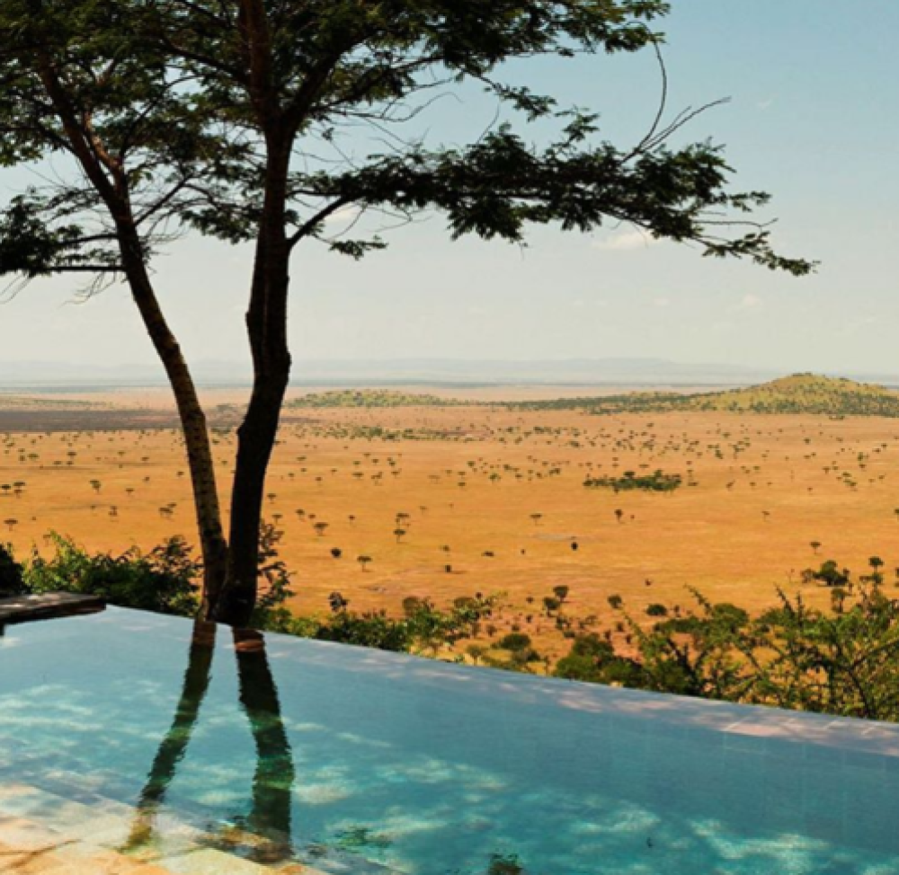 Bazén uprostřed safari, Jižní Afrika