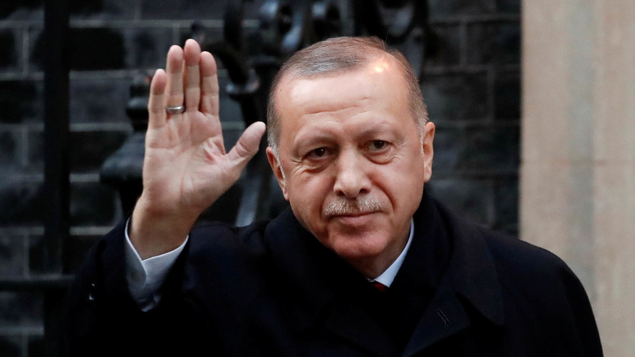Tureck prezident Recep Tayyip Erdogan.