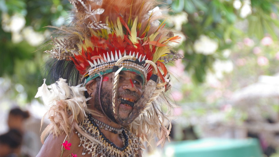 Papua-Nová Guinea, tradièní masky, ilustraèní foto