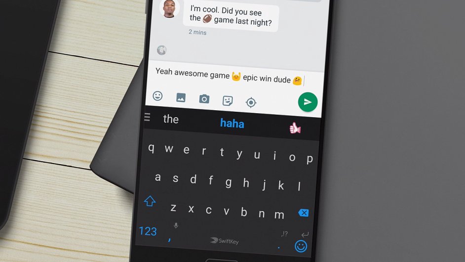 KLvesnice SwiftKey na telefonu s Androidem