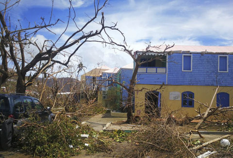 Hurikán Irma zdevastoval Tortolu, jeden z Britských Panenských ostrovů.