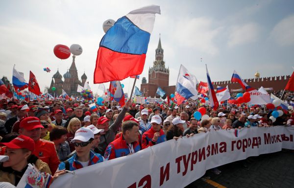 Prvn&iacute; m&aacute;j, Moskva, rusko