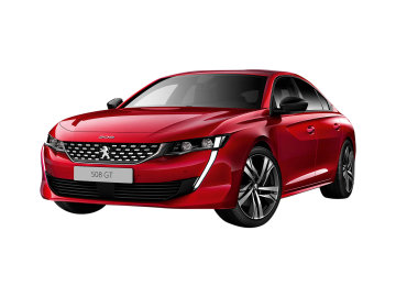 Nový Peugeot 508 se sníženou výškou (na pouhých 140 cm) připomíná stylem kupé. A ve smyslné červené se bude líbit každé řidičce.