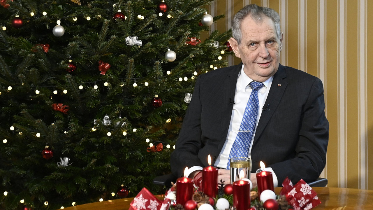 Vánoční poselství prezidenta Miloše Zemana.