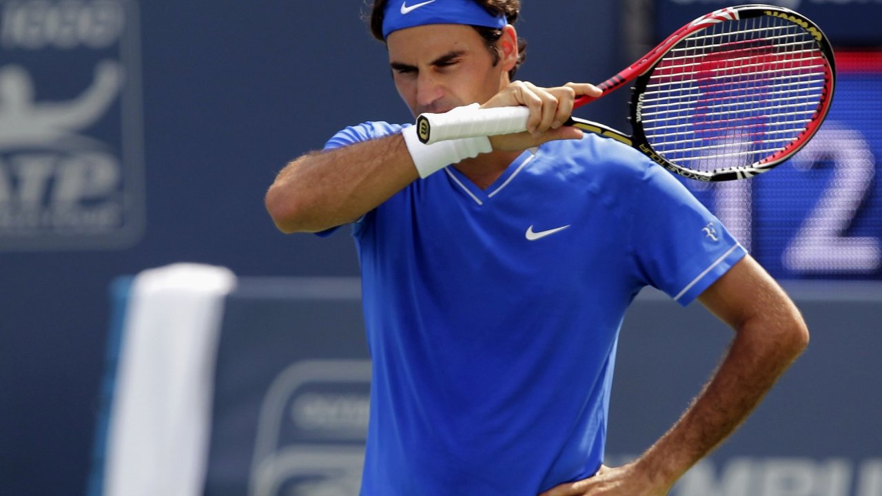 Roger Federer ct ped US Open formu
