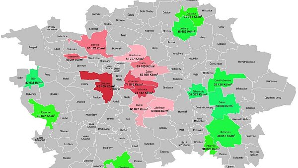 mapa katastralni uzemi