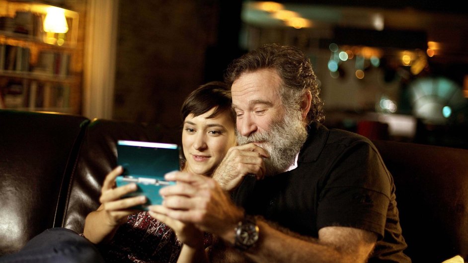 Robin Williams a jeho dcera Zelda v reklam na videohru Legend of Zelda.