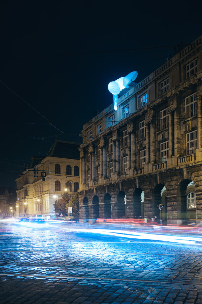 Z předchozího ročníku pražského festivalu světla Signal