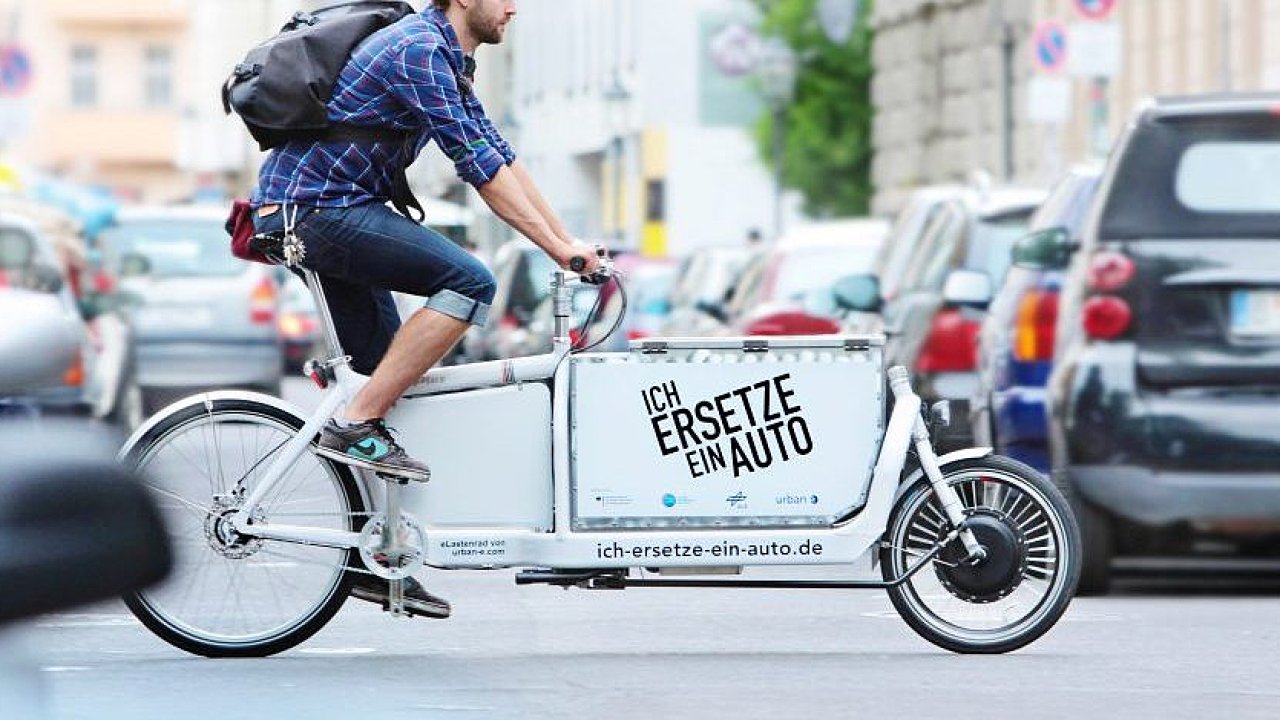 V Berlínì jsou nákladní kola, tzv. cargo bike k vidìní velice èasto.