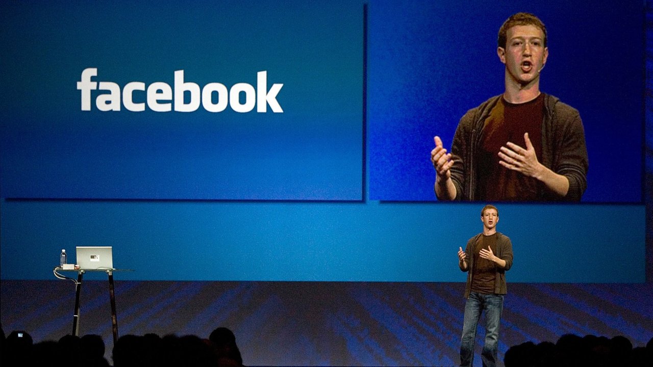 Archivn snmek. Zakladatel a f Facebooku Mark Zuckerberg na vron konferenci firmy v San Franciscu.